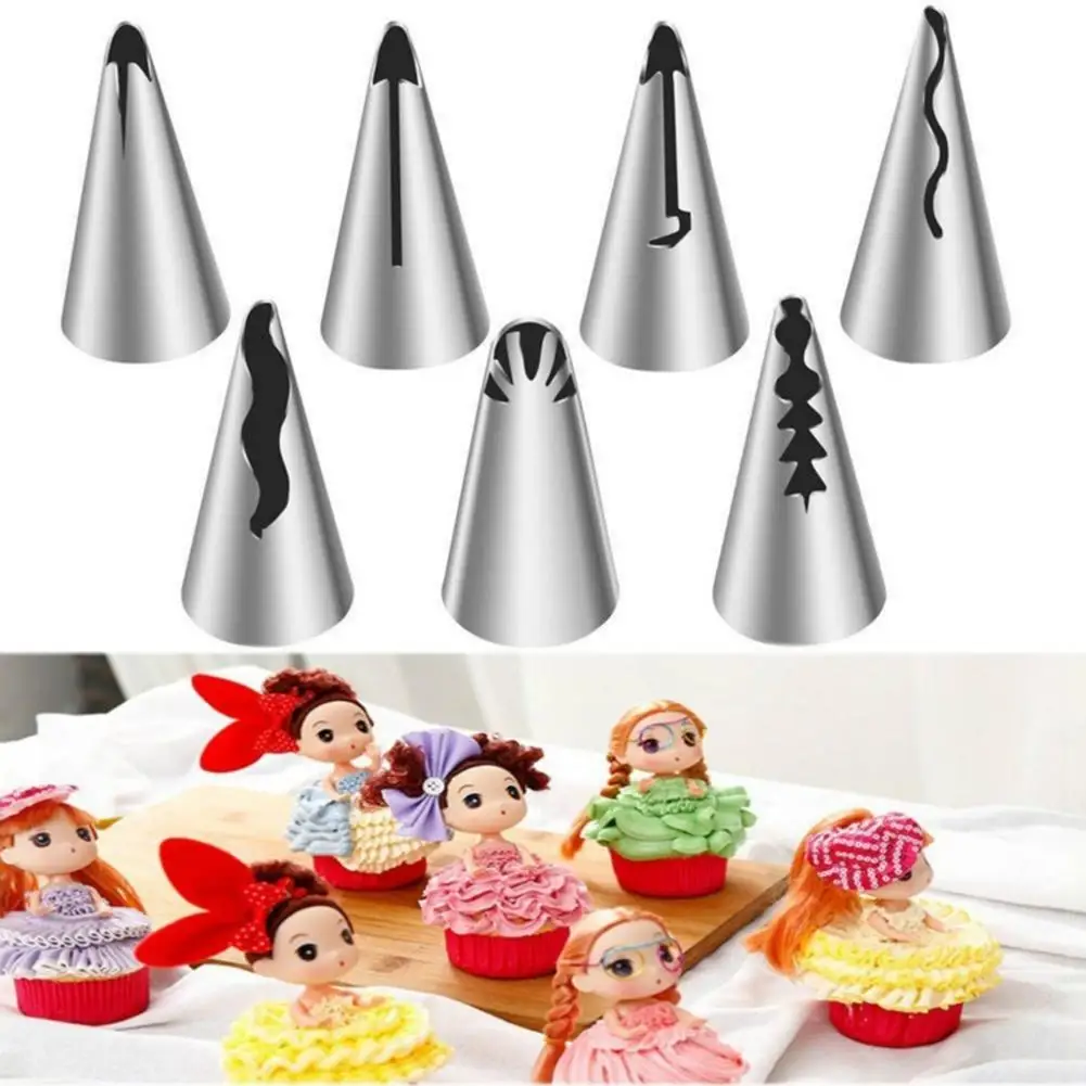 7Pcs Stainless Steel Russian Wedding Skirt Tulip Icing Piping Nozzle Cake Decor Hot
7Pcs Stainless Steel Russian Wedding Skirt Tulip Icing Piping Nozzle Cake Decor Hot