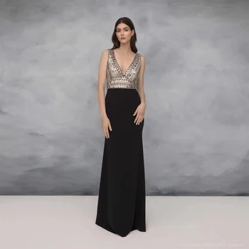 2018 New Fashion Cocktail Show Style Elegant V Neck Long Women Dress Graceful Gown Party Dress Wholesale Chic Celebrity Vestidos
2018 New Fashion Cocktail Show Style Elegant V Neck Long Women Dress Graceful Gown Party Dress Wholesale Chic Celebrity Vestidos
