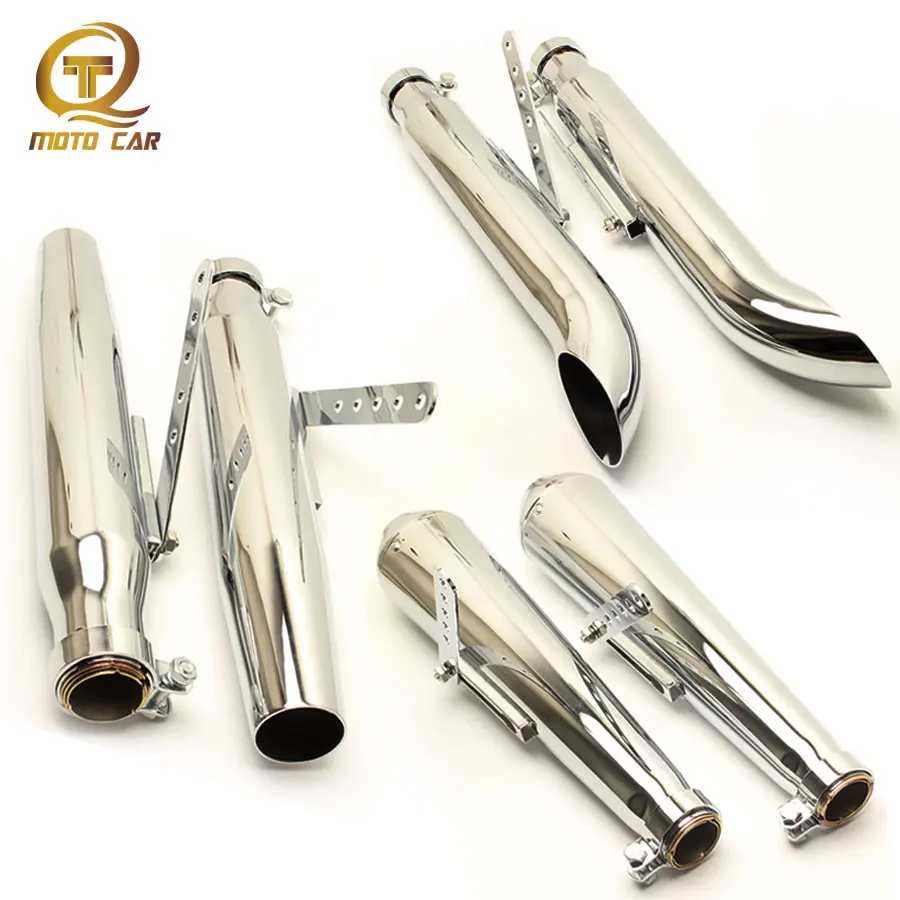 1 Pair Universal 39-45MM Motorcycle Exhaust Pipe Chrome Muffler Silencer Escape Moto for Retro Vintage Cafe Harley Accessories
1 Pair Universal 39-45MM Motorcycle Exhaust Pipe Chrome Muffler Silencer Escape Moto for Retro Vintage Cafe Harley Accessories