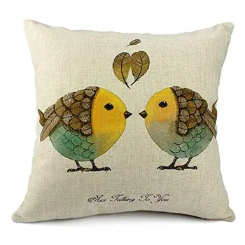 18x18 inch Cute Couple Birds Design Cotton Pillow Covers Sofa Decorative Cushion Cover for Kids
18x18 inch Cute Couple Birds Design Cotton Pillow Covers Sofa Decorative Cushion Cover for Kids