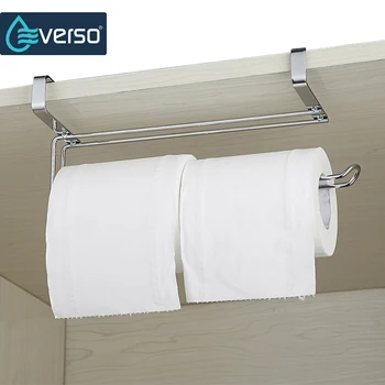 

Stainless Steel Kitchen Roll Holder Toilet Paper Holder Hanging Organizer Shelf Towel Rack Cabinet Holder hanger for holders