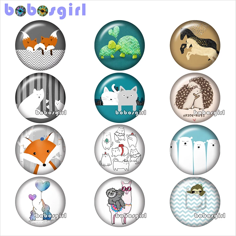 fox cat elephant alpaca animals glass snap button jewelry DIY Round photo cabochons flat back TW1058
fox cat elephant alpaca animals glass snap button jewelry DIY Round photo cabochons flat back TW1058