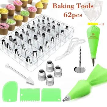 Unibird 62Pcs/Set Icing Piping Tips Set DIY Cake Decorating Tools Birthday Confectionery Nozzles Pastry Bag for Cream Scraper
Unibird 62Pcs/Set Icing Piping Tips Set DIY Cake Decorating Tools Birthday Confectionery Nozzles Pastry Bag for Cream Scraper