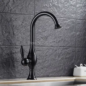 Oil Rubber Bronze Kitchen Mixer Faucet Noble Quality Swivel Taps Black Finish Single Handle Hot and Cold Water Faucet ZR372
Oil Rubber Bronze Kitchen Mixer Faucet Noble Quality Swivel Taps Black Finish Single Handle Hot and Cold Water Faucet ZR372
