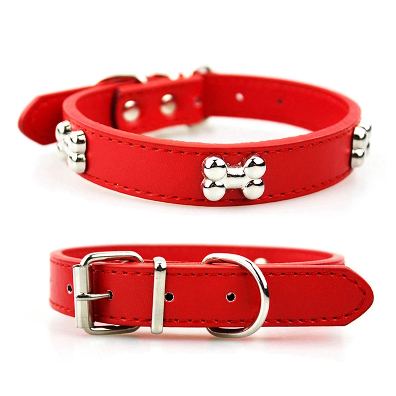 Dog Collar Dogness Leather Solid Breakaway Dog Collars For Small Dogs Puppy Leash Collars For Meium Large Dog Products (3)