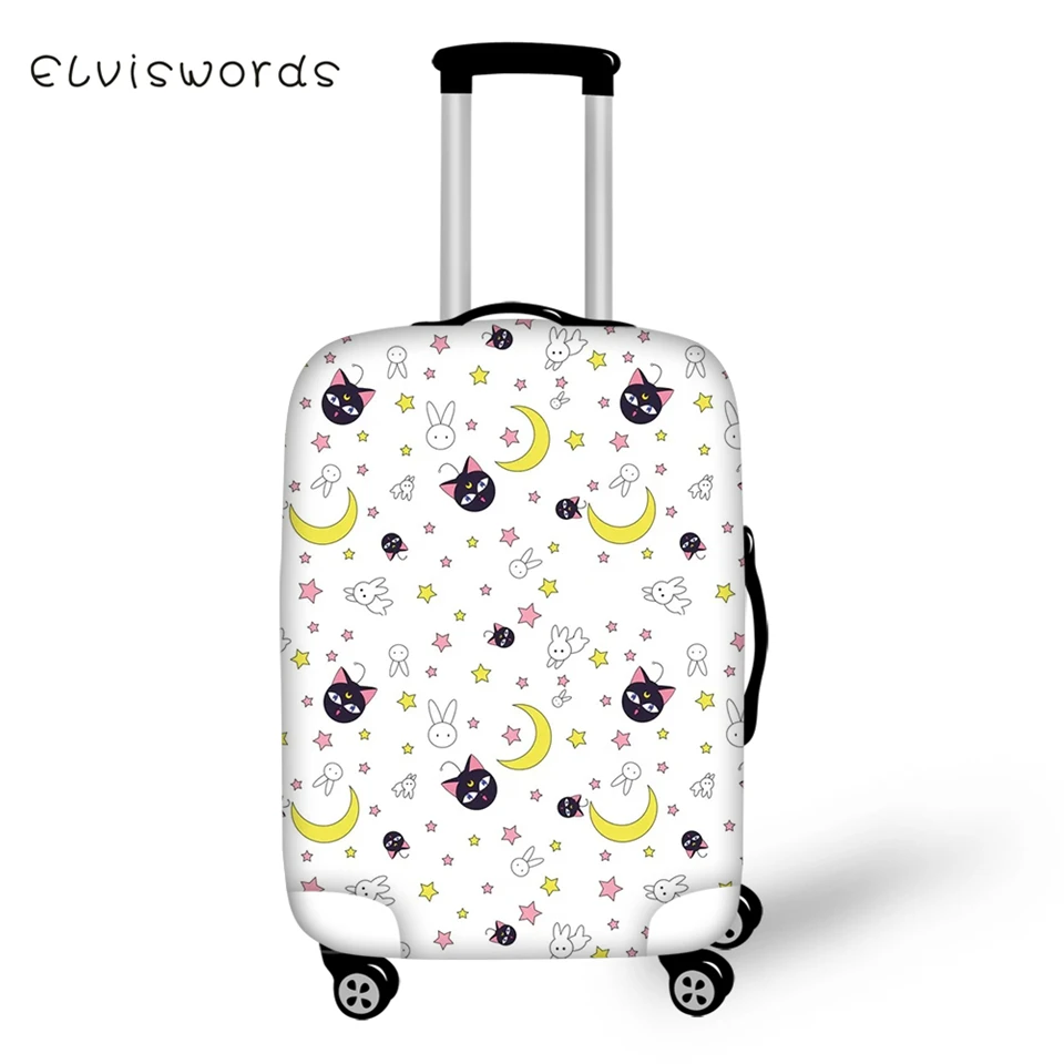 ELVISWORDS Fashion Suitcase Protective Cover Moon Cats Pattern Elastic Dust-proof Cover Kawaii Design Travel Luggage Accessories
ELVISWORDS Fashion Suitcase Protective Cover Moon Cats Pattern Elastic Dust-proof Cover Kawaii Design Travel Luggage Accessories