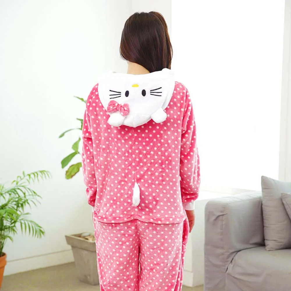 Hello Kitty Adult Unisex Cute Winter Warm Flannel Animal Sleepwear Cartoon Pajamas Halloween Cosplay Costumes for Christmas gift
Hello Kitty Adult Unisex Cute Winter Warm Flannel Animal Sleepwear Cartoon Pajamas Halloween Cosplay Costumes for Christmas gift