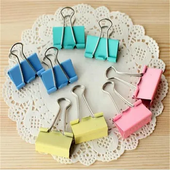 High Quality Metal Binder Clips Paper Clip 20Pcs Colorful 15mm School Office Learning Supplies Color Random
High Quality Metal Binder Clips Paper Clip 20Pcs Colorful 15mm School Office Learning Supplies Color Random