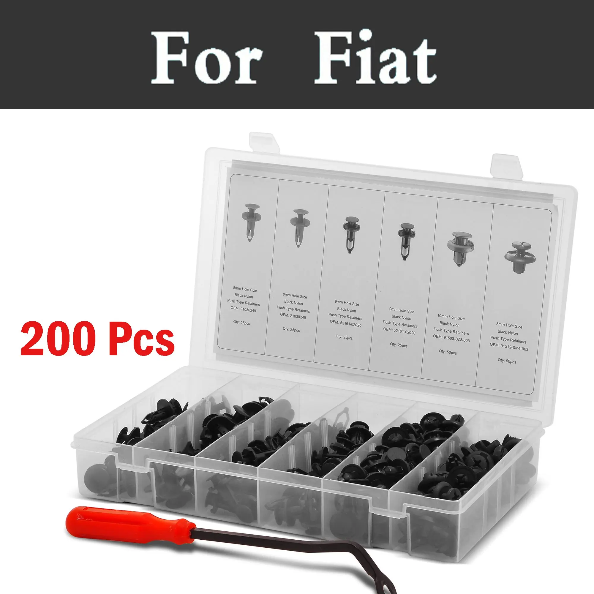 200pcs Car Interior Trim Cover Fastener Remover Storage Case Rivets For Fiat 500x 600 Albea Barchetta Bravo Croma Linea
200pcs Car Interior Trim Cover Fastener Remover Storage Case Rivets For Fiat 500x 600 Albea Barchetta Bravo Croma Linea