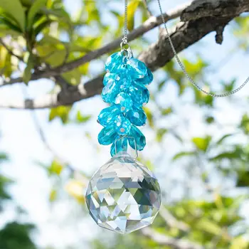 H&D 40mm Fengshui Crystals Ball Prisms Suncatcher Hanging Crystal Ornament Rainbow Maker for Home,Office,Garden Decoration
H&D 40mm Fengshui Crystals Ball Prisms Suncatcher Hanging Crystal Ornament Rainbow Maker for Home,Office,Garden Decoration