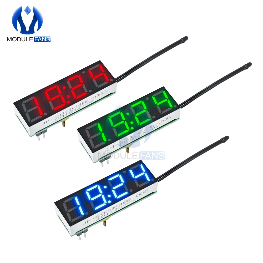 Red Blue Green 3 in 1 LED DS3231SN Digital Clock Temperature Voltage Module Time Thermometer Voltmeter DC 5V-30V For Arduino
Red Blue Green 3 in 1 LED DS3231SN Digital Clock Temperature Voltage Module Time Thermometer Voltmeter DC 5V-30V For Arduino