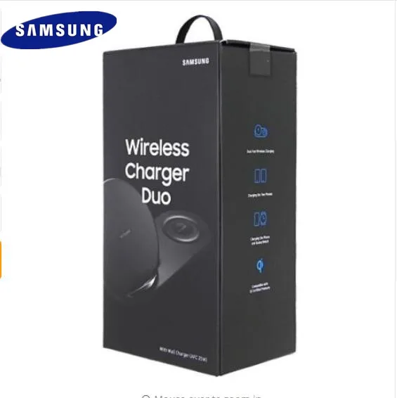 Original Samsung 2 in 1 Fast Wireless Charger Duo Dock Dual EP-N6100 For Galaxy Note 9 8 S9 S10 mi 9 Watch Quick Charge Adapter
Original Samsung 2 in 1 Fast Wireless Charger Duo Dock Dual EP-N6100 For Galaxy Note 9 8 S9 S10 mi 9 Watch Quick Charge Adapter