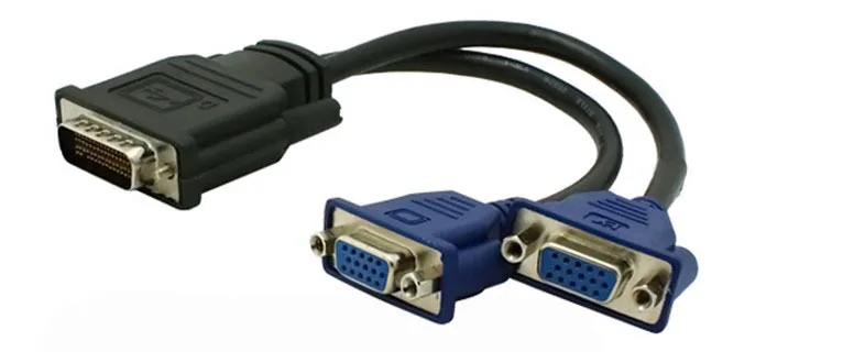 Cable Length: Other Computer Cables 59 Pins DVI to Dual VGA Connector Cable 0.25m 