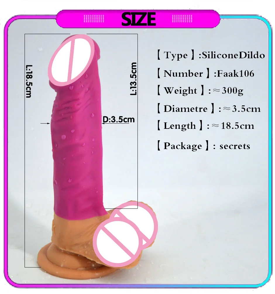 New Silicone Dildo Realistic Solid Penis Suction Cup Odorless Health Sex Toys For Woman Oral Sex Masturbate Insert Vagina