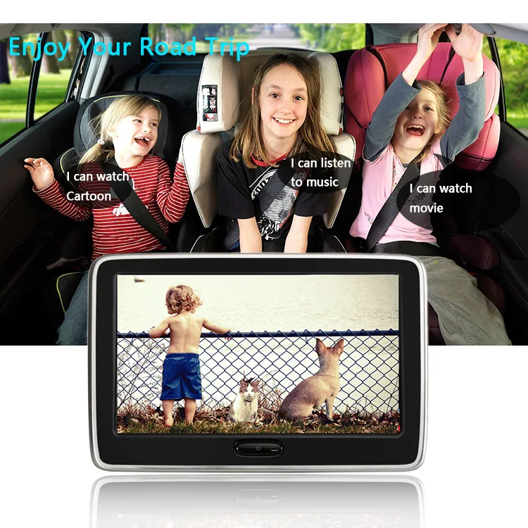 car headrest monitor dvd player portable video player road trip (1)