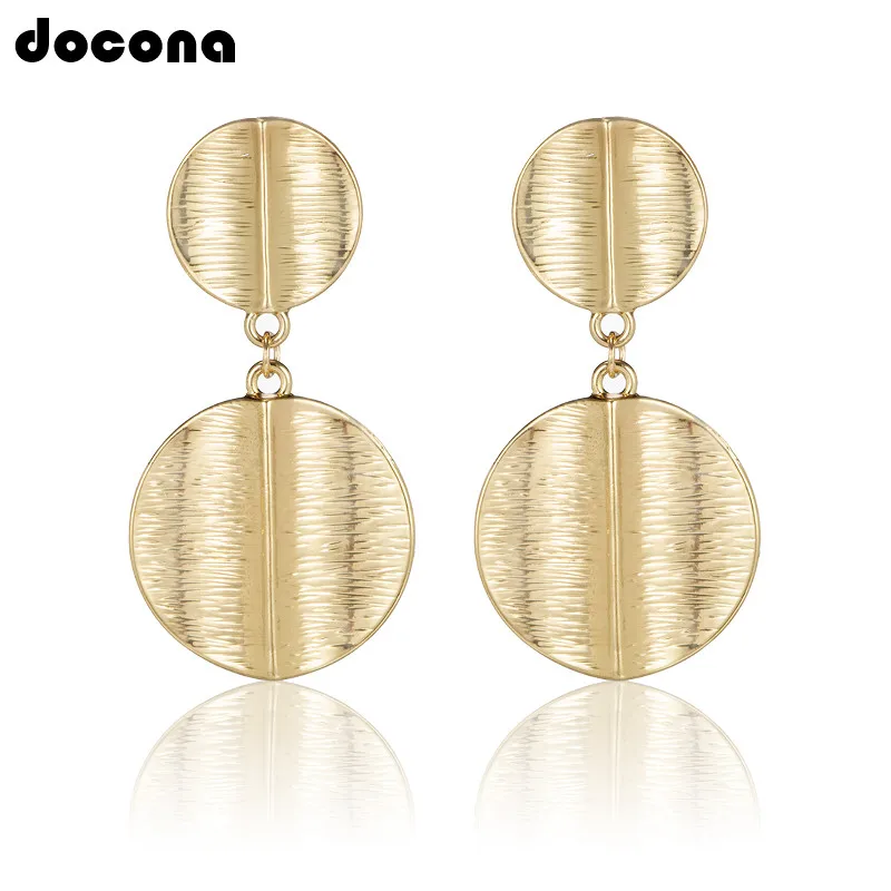 Docona Punk Metal Geometry Double Round Drop Dangle Earrings For Women Lady Simple Circle Long Pendant Jewelry Pendientes 3417
Docona Punk Metal Geometry Double Round Drop Dangle Earrings For Women Lady Simple Circle Long Pendant Jewelry Pendientes 3417