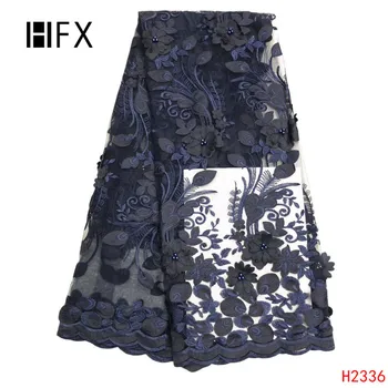 HFX Navy Blue 3D flower african Lace Fabric 2019 latest High Quality Lace Beads Applique Tulle Lace Fabric For Patry dress H2336
HFX Navy Blue 3D flower african Lace Fabric 2019 latest High Quality Lace Beads Applique Tulle Lace Fabric For Patry dress H2336