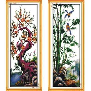The plum, bamboo chrysanthemum and pine Printed DMC Counted Cross Stitch Kits printed Cross-stitch set Embroidery Needlework
The plum, bamboo chrysanthemum and pine Printed DMC Counted Cross Stitch Kits printed Cross-stitch set Embroidery Needlework