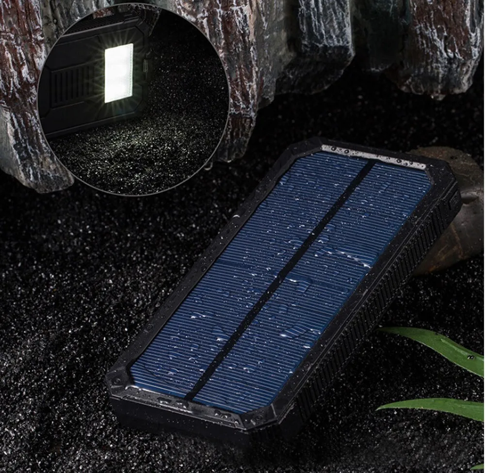 Liitokala Solar Power Bank 20000mAh External Backup Battery Charger Dual USB Led Power Bank for Mobile Phone
Liitokala Solar Power Bank 20000mAh External Backup Battery Charger Dual USB Led Power Bank for Mobile Phone