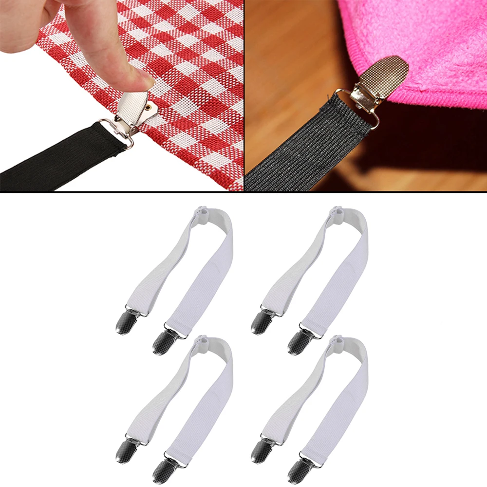 New High Quality Elastic Bed Sheet Straps Clips Adjustable Heavy Duty Grippers Strap Suspender Fastener Holder Clip
New High Quality Elastic Bed Sheet Straps Clips Adjustable Heavy Duty Grippers Strap Suspender Fastener Holder Clip