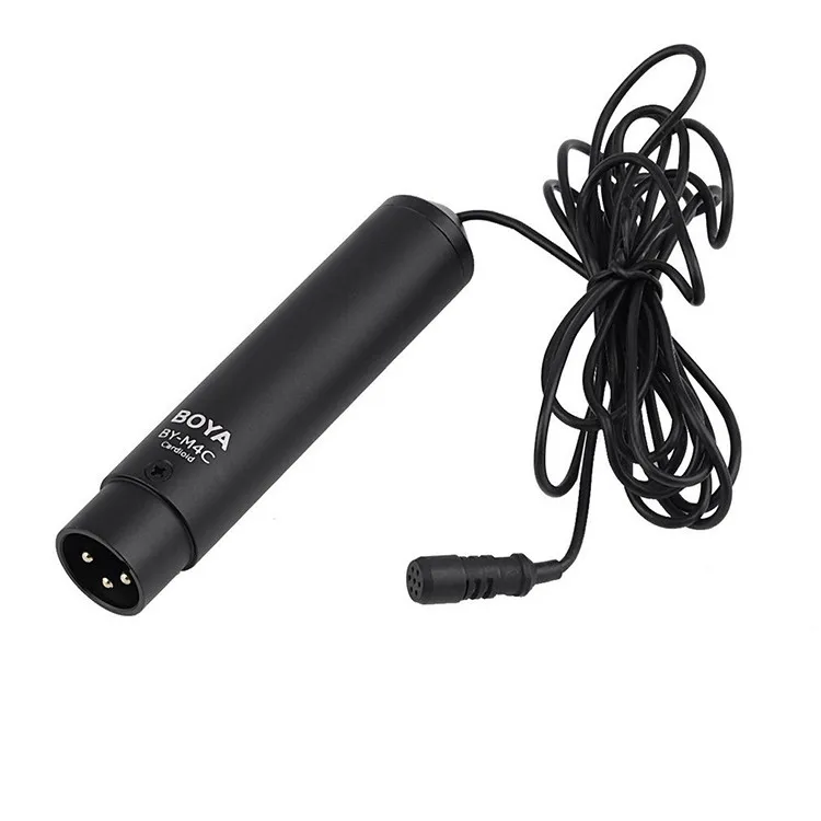 BOYA BY-M4C Cardioid Lavalier Mic Microphone with Cannon Plug for Sony for Panasonic Camcorder ZOOM H4n H5 H6
BOYA BY-M4C Cardioid Lavalier Mic Microphone with Cannon Plug for Sony for Panasonic Camcorder ZOOM H4n H5 H6