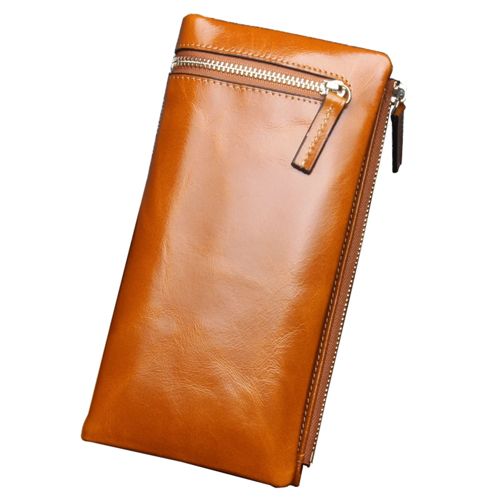 Wallets Super High Quality Genuine Leather women wallet Hot sale!Famous brand long Wallet money handbag Soft cow leather |