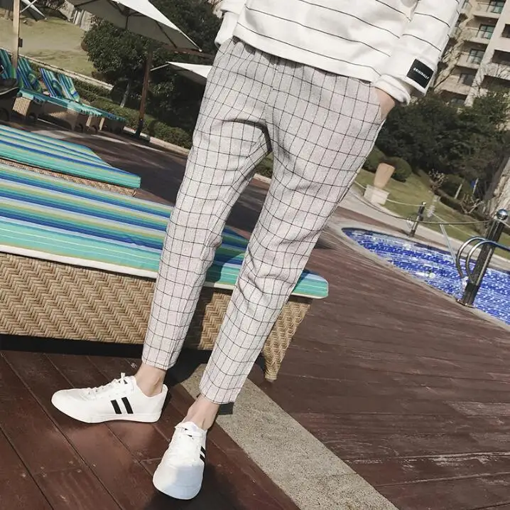 Hot 2019 Summer new Brand plaid cropped pants men Britpop Fashionn harem pants Mens trends casual plus size costumes M-5XL
Hot 2019 Summer new Brand plaid cropped pants men Britpop Fashionn harem pants Mens trends casual plus size costumes M-5XL