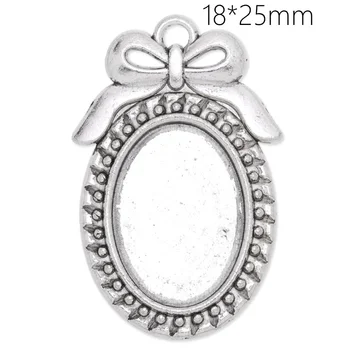 Antique Silver Bowknot Oval Cabochon Settings Pendant Trays Blanks 43.5*28 mm, 20pcs Fashion Metal Badge-C3952
Antique Silver Bowknot Oval Cabochon Settings Pendant Trays Blanks 43.5*28 mm, 20pcs Fashion Metal Badge-C3952
