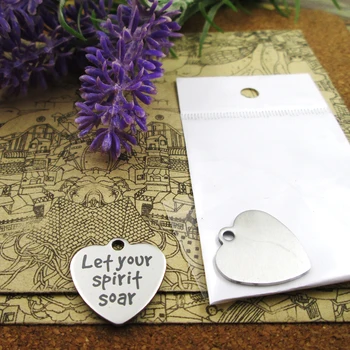20pcs--"let your spirit soar"stainless steel charms more style for choosing DIY Charms pendants for necklace
20pcs--"let your spirit soar"stainless steel charms more style for choosing DIY Charms pendants for necklace