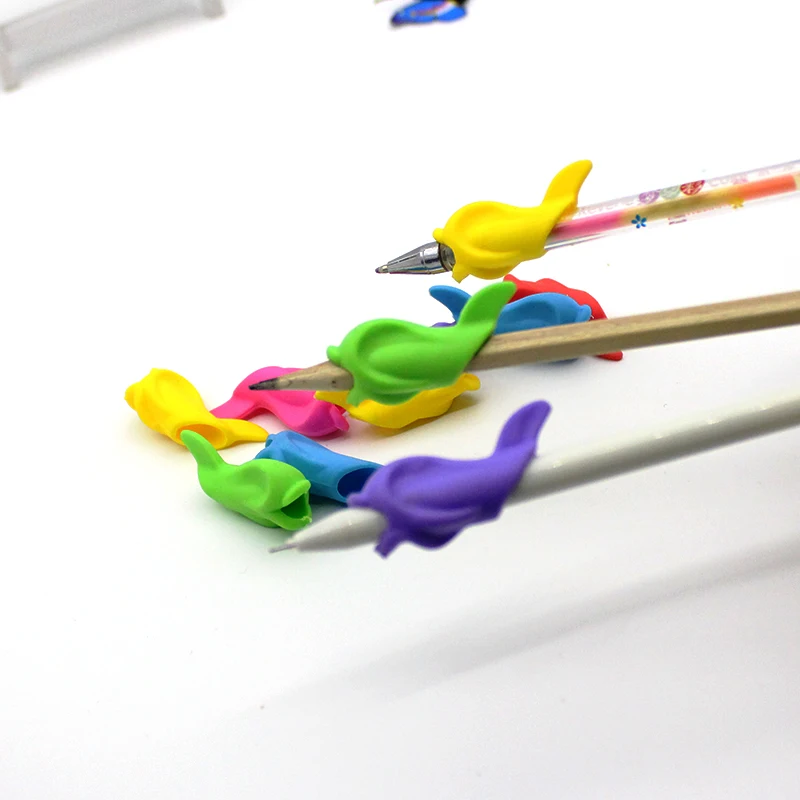 10 pieces of children pencil holder correction pen writing pen grip posture tool fish dolphins colorful color pencil pen holder
10 pieces of children pencil holder correction pen writing pen grip posture tool fish dolphins colorful color pencil pen holder