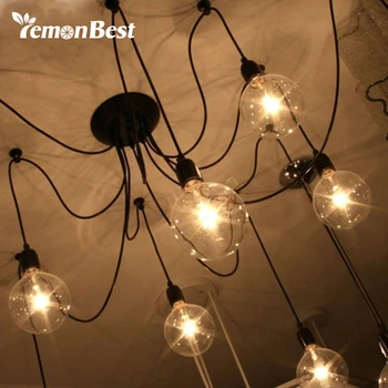 LemonBest Retro Industrial Loft Pendant Light Fixtures Voltage AC 110-220V E27 Pendant Lamp Holder Pendente De Teto +Wire +base
LemonBest Retro Industrial Loft Pendant Light Fixtures Voltage AC 110-220V E27 Pendant Lamp Holder Pendente De Teto +Wire +base