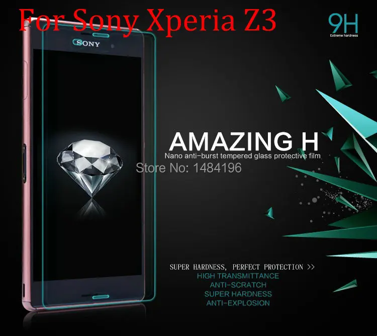 Tempered Glass For Sony Xperia Z3 L55 L55T D6603 D6643 D6653 D6616 D6633 Film Screen Protector | Мобильные телефоны и