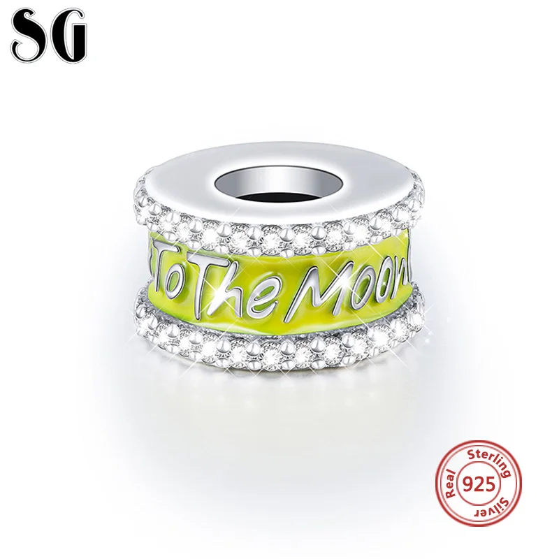 SG 925 sterling silver I love you to the moon beads with yellow enamel charms fit authentic pandora bracelets diy jewelry gifts
SG 925 sterling silver I love you to the moon beads with yellow enamel charms fit authentic pandora bracelets diy jewelry gifts