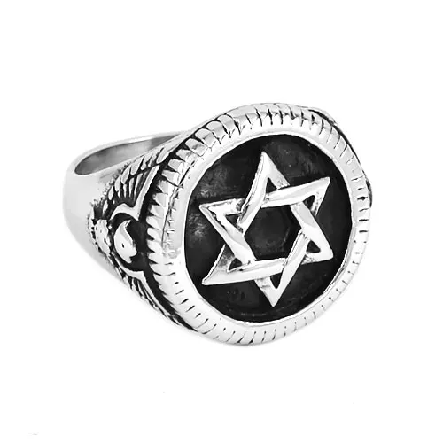 Star of David Ring High Quality Hexagonal Star Stainless Steel Jewelry Punk Eagle Motor Biker Ring Men Ring Wholesale SWR0674
Star of David Ring High Quality Hexagonal Star Stainless Steel Jewelry Punk Eagle Motor Biker Ring Men Ring Wholesale SWR0674