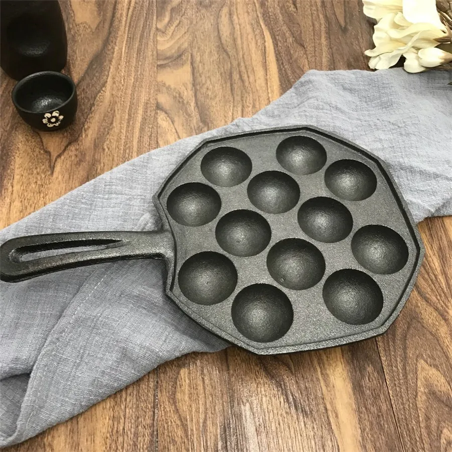12 holes DIY Pan Takoyaki octopus balls baking grill mold burning Plate Maker kitchen cooking tools
12 holes DIY Pan Takoyaki octopus balls baking grill mold burning Plate Maker kitchen cooking tools