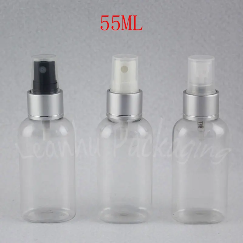 55ML Transparent Plastic Bottle With Silver Spray Pump , 55CC Empty Cosmetic Container , Toner / Water Packaging Bottle
55ML Transparent Plastic Bottle With Silver Spray Pump , 55CC Empty Cosmetic Container , Toner / Water Packaging Bottle