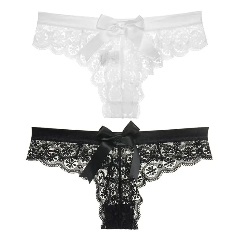 Temptation See Through Hollow Floral Lace Underwear Low Waist Big Bowknot Decor G-String T-Back Solid Color Thongs Panties M-3XL
Temptation See Through Hollow Floral Lace Underwear Low Waist Big Bowknot Decor G-String T-Back Solid Color Thongs Panties M-3XL