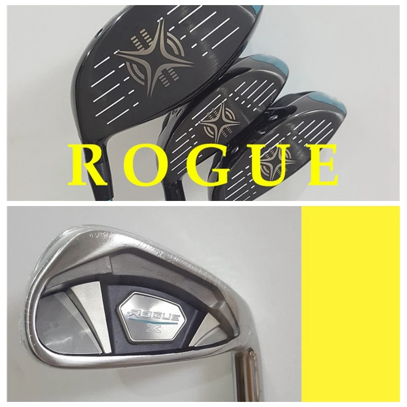 

ROGUE Driver + Fairway woods + Irons 4-9.P.A.S Forged Iron Golf Clubs 12Pcs Complete Set Flex R/S Graphite Steel Shaft