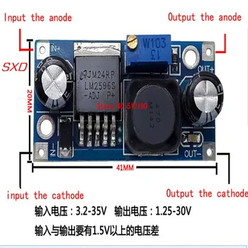 50PCS/LOT LM2596 LM2596S-ADJ Power supply module DC-DC Step-down module 5V/12V/24V adjustable Voltage regulator 3A
50PCS/LOT LM2596 LM2596S-ADJ Power supply module DC-DC Step-down module 5V/12V/24V adjustable Voltage regulator 3A