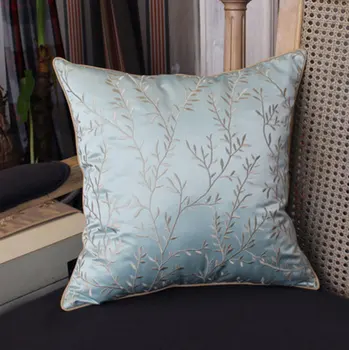 Pastoral leaves embroidered pillow/almofadas case 45 50 girl,europea rustic seat back cushion cover,decorative throw pillow case
Pastoral leaves embroidered pillow/almofadas case 45 50 girl,europea rustic seat back cushion cover,decorative throw pillow case