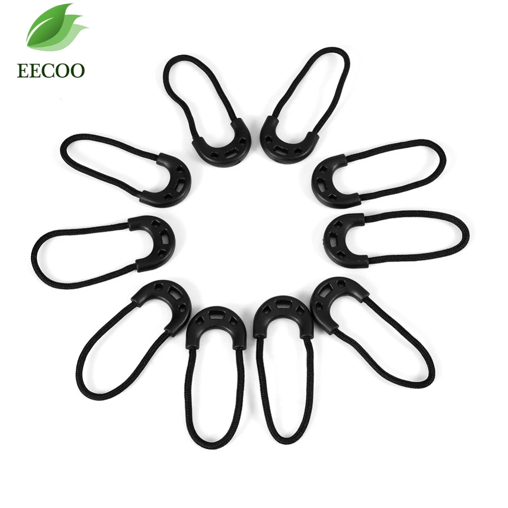 10pcs EDC Black Zipper Pulls Cord Rope End Clip Buckle Clothing Fastener Replacement For Outdoor Travel Backpack Accessories
10pcs EDC Black Zipper Pulls Cord Rope End Clip Buckle Clothing Fastener Replacement For Outdoor Travel Backpack Accessories