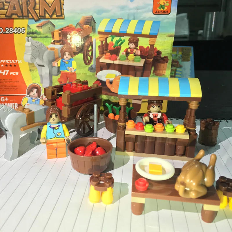 AUSINI Model building kits compatible with lego farmer market 3D blocks Educational model building toys hobbies for children
AUSINI Model building kits compatible with lego farmer market 3D blocks Educational model building toys hobbies for children