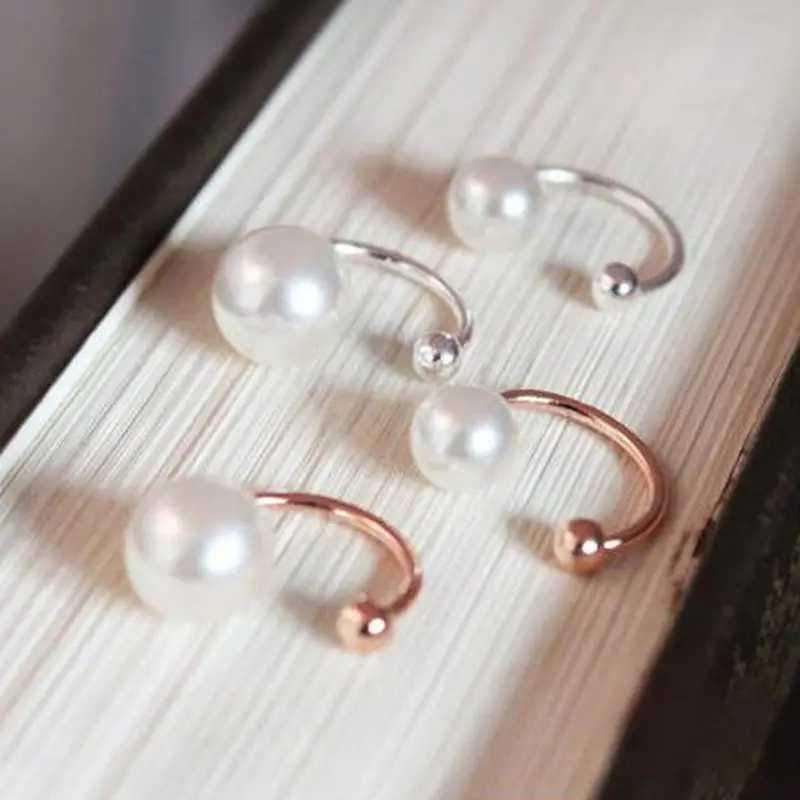 Korean Trendy Gold Silver Color Luxury Pearl Ear Cuff Clip On Earrings For Women Non Pierced Minimalist Fashion Jewelry 2018
Korean Trendy Gold Silver Color Luxury Pearl Ear Cuff Clip On Earrings For Women Non Pierced Minimalist Fashion Jewelry 2018
