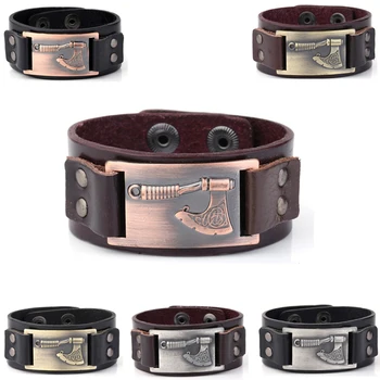 5PCS Fashion Jewelry Leather Bracelet Slavic God Of Peron Genuine Leather Viking Bangle Bracelet Jewelry For The Best Gift
5PCS Fashion Jewelry Leather Bracelet Slavic God Of Peron Genuine Leather Viking Bangle Bracelet Jewelry For The Best Gift