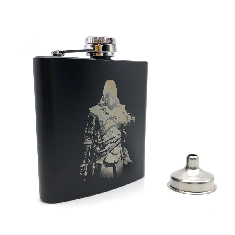 The Assassin Black Hip Flask 6 Oz Stainless Steel Personalized Flask for Alcohol Rum Whiskey Liquor Laser Engraved Assassin
The Assassin Black Hip Flask 6 Oz Stainless Steel Personalized Flask for Alcohol Rum Whiskey Liquor Laser Engraved Assassin