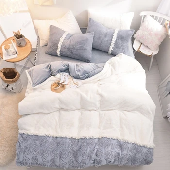 Winter Baby cashmere Bedding Set Duvet Cover Sets Bed Skirt Adults Kids Bedroom Sets King/Queen/Full/Twin Size Bedlinen
Winter Baby cashmere Bedding Set Duvet Cover Sets Bed Skirt Adults Kids Bedroom Sets King/Queen/Full/Twin Size Bedlinen