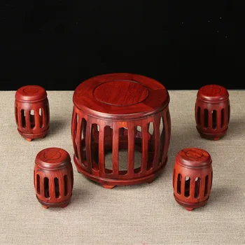 Miniature Furniture Ornaments Wooden Decoration Round Drum Crafts Office Household Table Display Red Wood Chinese Craft 5piecs
Miniature Furniture Ornaments Wooden Decoration Round Drum Crafts Office Household Table Display Red Wood Chinese Craft 5piecs