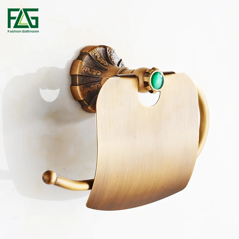 FLG Paper Holders Antique Finish Paper Holder Tissue Roll Holder Wall Mounted Brass Bathroom Accessories G130-04A
FLG Paper Holders Antique Finish Paper Holder Tissue Roll Holder Wall Mounted Brass Bathroom Accessories G130-04A