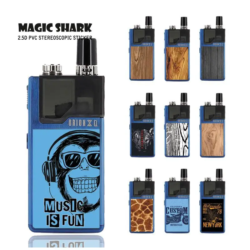 Magic Shark Music is Fun Tiger Wolf Wood Leopard Print Waterproof Skin Cover Case Sticker Film for Lost Vape Orion 011-020
Magic Shark Music is Fun Tiger Wolf Wood Leopard Print Waterproof Skin Cover Case Sticker Film for Lost Vape Orion 011-020