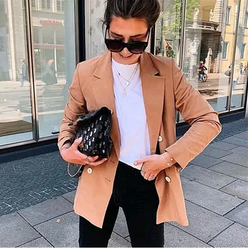 Fashion Female Casual Streetwear Solid Blazer Women Office Lady Suit 2019 Autumn Winter Long Sleeve Slim Jacket
Fashion Female Casual Streetwear Solid Blazer Women Office Lady Suit 2019 Autumn Winter Long Sleeve Slim Jacket